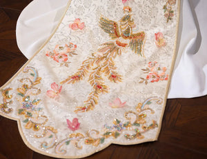 Elegant Toast Dress – Modern Chinese Gown with Exquisite Embroidery for Engagement & Gala Events - Yandan_Hanfu