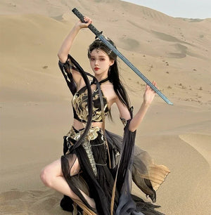 Sacred Flame Western Regions Dancer Classical Clothing Hanfu Women's Exotic Style - Yandan_Hanfu