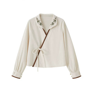 “Winter Trio” – New Chinese Knit Bijia & Skirt Set (Hanfu-Inspired) - Yandan_Hanfu