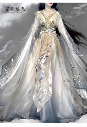 Hanfu female Ji Yue Yao Guang Wei Jinfeng embroidery fairy ancient costume Han element super fairy suit - Yandan_Hanfu