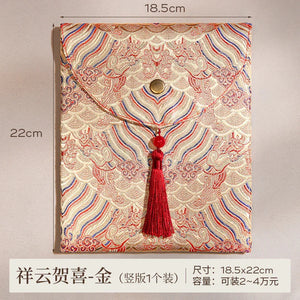 "Auspicious Cloud Congratulations" Chinese Wedding Big Red Envelope Hong Bao - Yandan_Hanfu