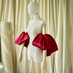 "Jubilee Bell" Red Cheongsam Shawl Bridal Toast Engagement Dress - Yandan_Hanfu