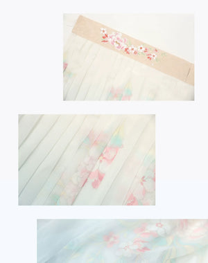 Hua Yuanyue, Hanfu female Wei Jinfeng Nanbei Dynasty big-sleeved shirt, daily fairy energy spring and summer suit - Yandan_Hanfu