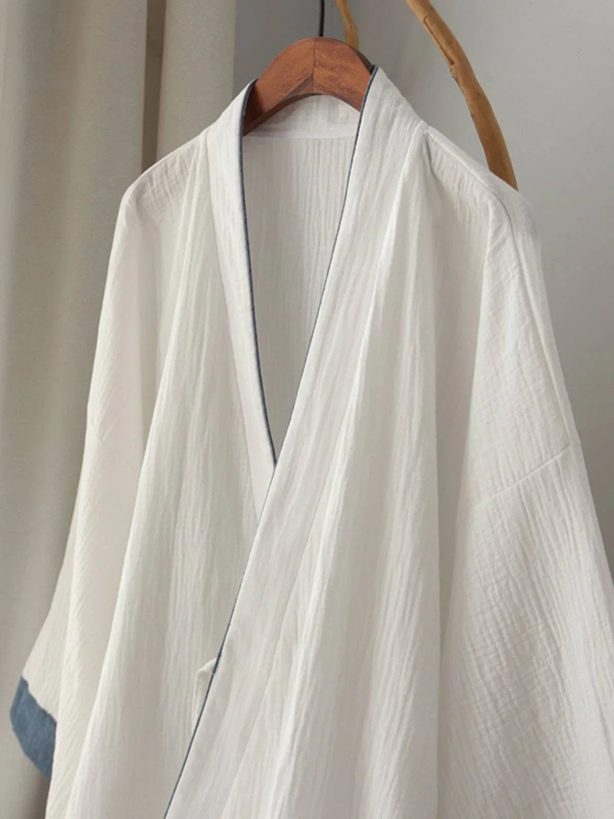 Chinese style white Hanfu robe homewear pajamas pajamas pure cotton - Yandan_Hanfu