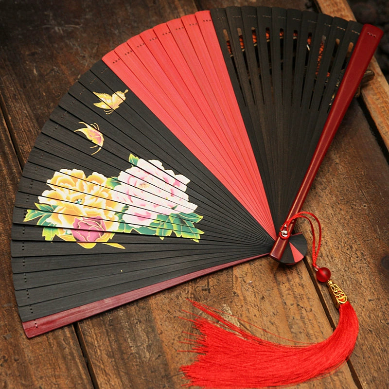 Folding fan female dance fan Hanfu Chinese style full bamboo fan