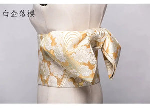 Japanese kimono waist seal Yukata belt gorgeous brocade bow belt styling knot waist seal - Yandan_Hanfu