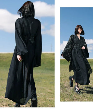 Super fairy autumn three-piece Hanfu antique jacket Chinese suit women's clothing - Yandan_Hanfu