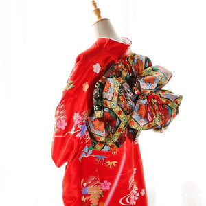Kimono belt, swinging sleeve kimono flower knot, big three-leaf shaped bow with belt bag belt, geisha shaped belt. - Yandan_Hanfu