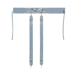 Shanjian Ming Hanfu, light blue ink painting style super immortal ancient clothing - Yandan_Hanfu