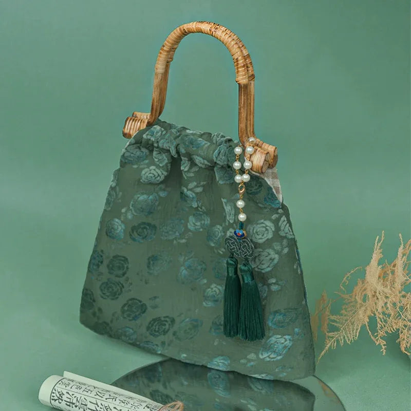 Green Bamboo Cheongsam Bag - Yandan_Hanfu