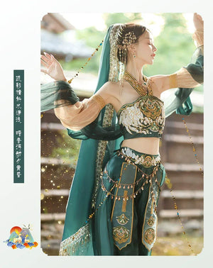 The Wizard of Oz, Guo Huang, Flying Princess, and Girl's Exotic Hanfu with Han Elements Dance Costume - Yandan_Hanfu