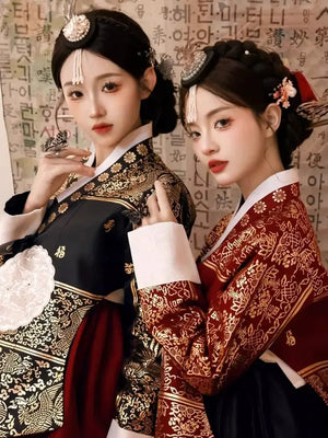 Korea's Yanji princess dress hanbok traditional women's wedding - Yandan_Hanfu