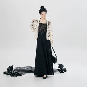 Yunmo Xingshu three piece modern hanfu set with gifted belt