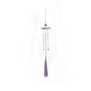 Iris Elegance – Violet Embroidered Hanfu Set with Flowing Nine-Panel Skirt | Wei-Jin Inspired