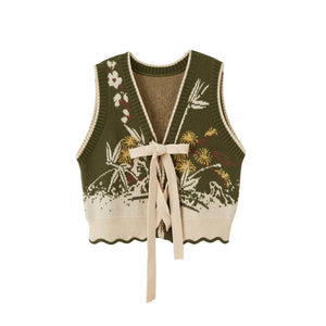 “Winter Trio” – New Chinese Knit Bijia & Skirt Set (Hanfu-Inspired) - Yandan_Hanfu