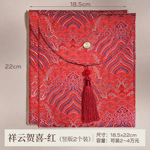 "Auspicious Cloud Congratulations" Chinese Wedding Big Red Envelope Hong Bao - Yandan_Hanfu