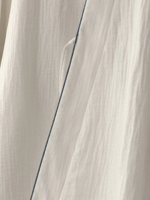 Chinese style white Hanfu robe homewear pajamas pajamas pure cotton - Yandan_Hanfu