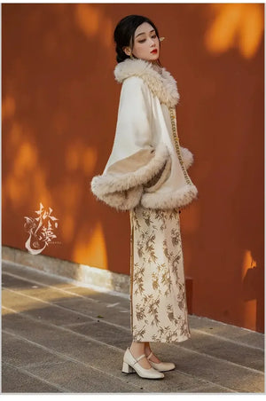 Cheongsam Mao autumn and winter daily Hanfu - Yandan_Hanfu