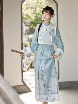 Thickened Improved Cheongsam&Qiapo Women - Yandan_Hanfu