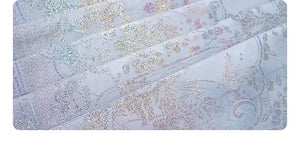 Blue collar shirt versatile beige top, lantern sleeve retro horse skirt - Yandan_Hanfu