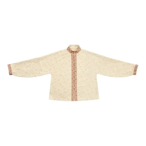 Sui’an – Winter Knit Set | Hanfu-Inspired Bijia Vest with Bow-Sleeve Top and Flowy Skirt - Yandan_Hanfu