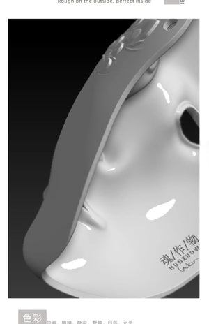 Cyberpunk mask full face antique technology sense cos male - Yandan_Hanfu