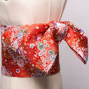 Japanese kimono waist seal Yukata belt gorgeous brocade bow belt styling knot waist seal - Yandan_Hanfu