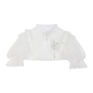 Chinese style green lolita hanfu wind lily sweet girl han element green dress - Yandan_Hanfu