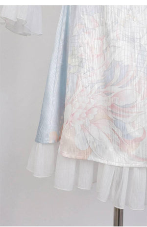 Feihua Fish Shadow Hanfu Women's Daily Han Element New Chinese Style Cheongsam Dress - Yandan_Hanfu