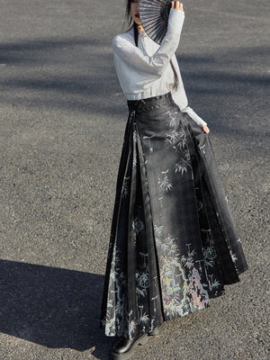 Takuma Tingqu Horse Dress Hanfu Women's Skirt - Yandan_Hanfu