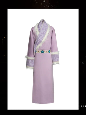 “Moonstone Pink” Tibetan-Inspired Dress for Scenic Travel Portraits - Yandan_Hanfu