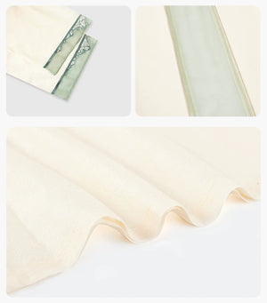 Walking Through Green Hills – Tang-Inspired Hanfu Dress Set with Camisole Gown and Overlap Blouse - Yandan_Hanfu