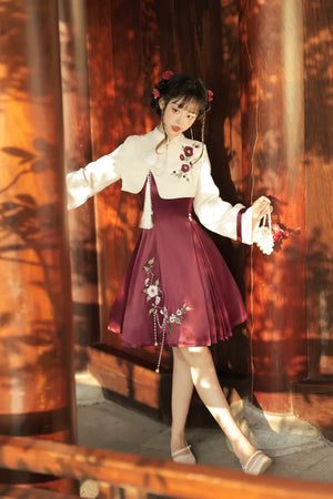Camellia about lolita Chinese style cheongsam - Yandan_Hanfu