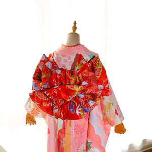 Kimono belt, swinging sleeve kimono flower knot, big three-leaf shaped bow with belt bag belt, geisha shaped belt. - Yandan_Hanfu