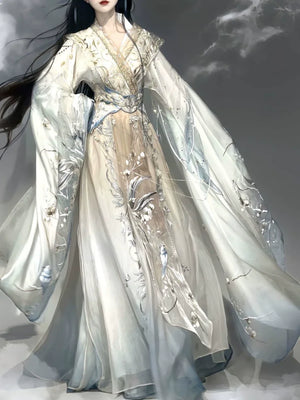 Hanfu female Ji Yue Yao Guang Wei Jinfeng embroidery fairy ancient costume Han element super fairy suit - Yandan_Hanfu