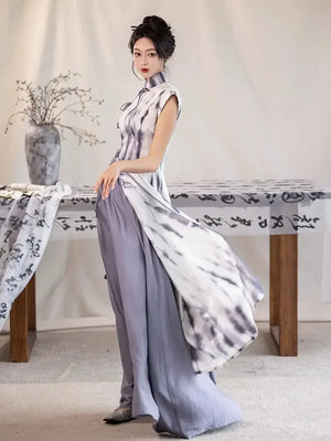 New Chinese Irregular Cheongsam Summer - Yandan_Hanfu