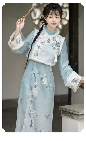 Thickened Improved Cheongsam&Qiapo Women - Yandan_Hanfu