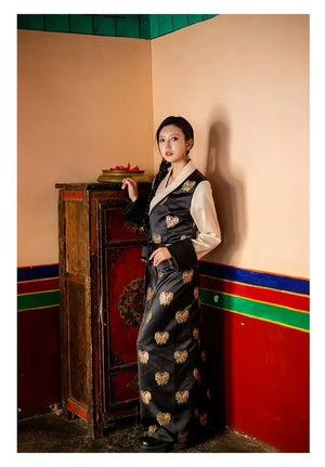 Tibetan traditional long skirt clothing - Yandan_Hanfu
