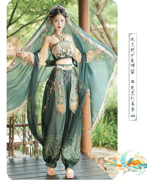 The Wizard of Oz, Guo Huang, Flying Princess, and Girl's Exotic Hanfu with Han Elements Dance Costume - Yandan_Hanfu