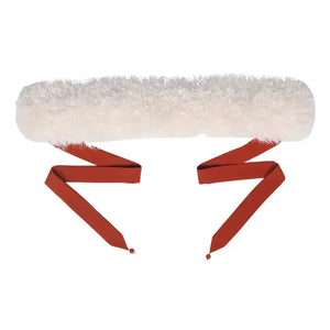 Persimmon Ruyi autumn and winter Hanfu warm round neck jacket plush jacket - Yandan_Hanfu