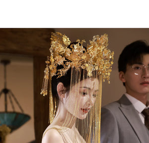 Jade Pool – Original New Chinese Style Evening Gown for Engagement & Elegant Toast Ceremonies - Yandan_Hanfu