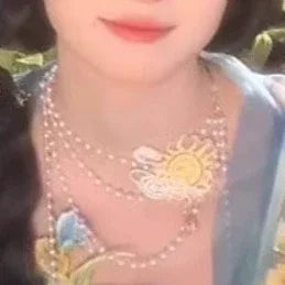 Blue & Green Hanfu Women's Large Sleeve Shirt Embroidery Spring and Summer - Yandan_Hanfu