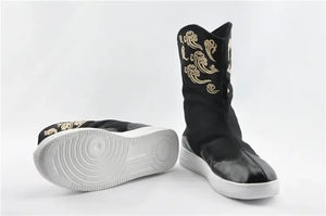 Men's shoes retro official boots auspicious cloud embroidery - Yandan_Hanfu