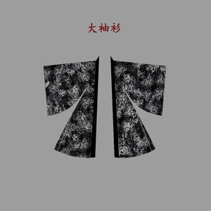Dark Immortal Robe – Unisex Hanfu Outfit Inspired by Chinese Xianxia & Traditional Taoist Style - Yandan_Hanfu
