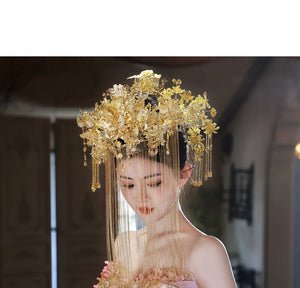 Jade Pool – Original New Chinese Style Evening Gown for Engagement & Elegant Toast Ceremonies - Yandan_Hanfu