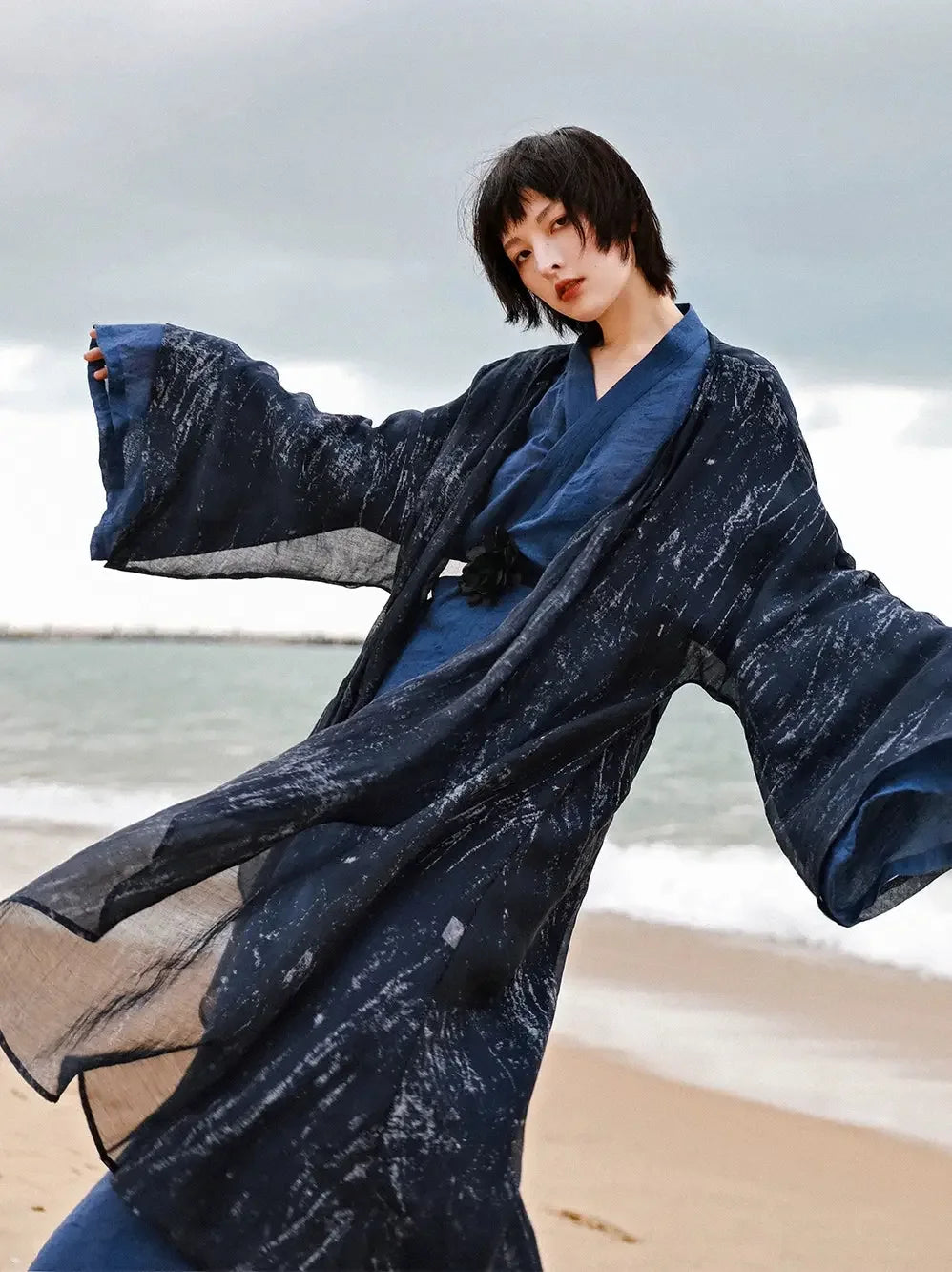 Super fairy autumn three-piece Hanfu antique jacket Chinese suit women's clothing - Yandan_Hanfu