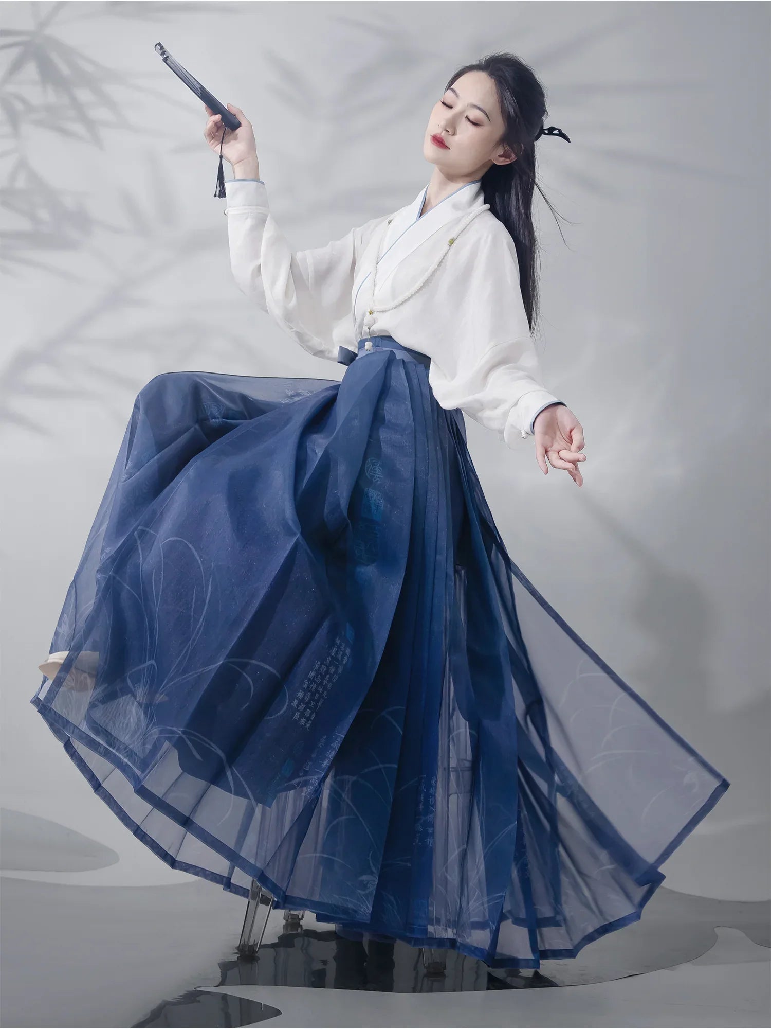 New Chinese style orchid horse dress Ming-made Hanfu skirt - Yandan_Hanfu