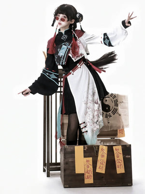 【Walk with Spirits】New Chinese Lolita Outfit – Han-Inspired Top and Skirt Duo - Yandan_Hanfu