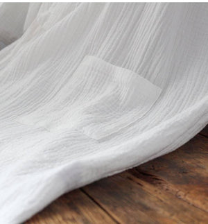 Chinese style pure white Hanfu lined robe homewear pajamas tops pajamas pure cotton - Yandan_Hanfu