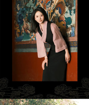 Galaxy – Elegant Tibetan Women's Set | Fitted Borla Skirt Two-Piece with Distinctive Modern Design - Yandan_Hanfu